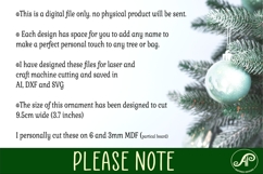 Always in our thoughts memorial Christmas Ornament SVG laser Product Image 4