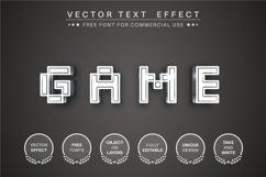 White goal - editable text effect, font style Product Image 6