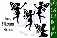 Fairies silhouettes laser cut outs 1 Product Image 4
