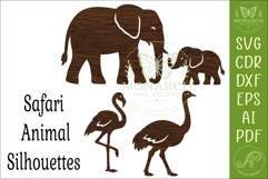 Safari Animal, African Wildlife Silhouettes 1 Product Image 4