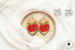Spooky Season Earrings Laser Cut | Halloween Jewelry SVG Product Image 2