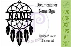 Dreamcatcher Name Sign, Boho Personalized sign Product Image 4