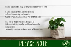 Flower home sweet home wall art sign, SVG file. vector Product Image 4