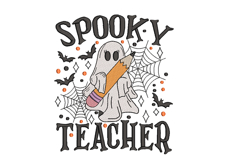 Spooky Teacher embroidery Product Image 1