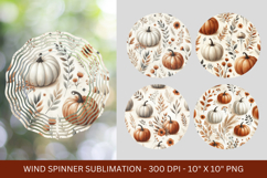 wind spinner - pumpkin fall pattern Product Image 1