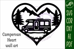 Campervan heart wall sign, camper home decor Product Image 4
