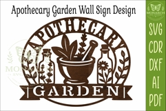 Apothecary Garden Sign SVG | Botanical Wall Art &amp; Herb Laser Product Image 4