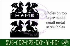 Dragons Key holder designs for wood and metal Product Image 4