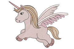 Pink Unicorn Machine Embroidery Design Product Image 1