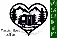 Caravan heart wall sign, camper home decor Product Image 4