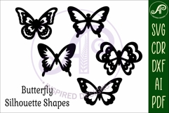 Butterfly silhouettes laser cut out 4 Product Image 4
