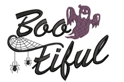 Halloween ghost, Spider web, Boo embroidery Product Image 1