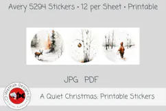 A Quiet Christmas Printable Stickers 1 Product Image 5