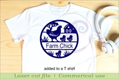 Chickens on the farm name sign design for laser cutting Product Image 4