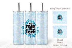 20 Oz Skinny Tumbler Sublimation - Valentine's Day Product Image 4