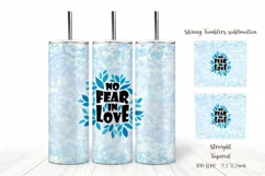 20 Oz Skinny Tumbler Sublimation - Valentine's Day Product Image 4