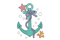 Anchor Embroidery Design |Nautical Baby decor Product Image 1