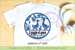 Silly Geese name sign design for laser cutting Product Image 4