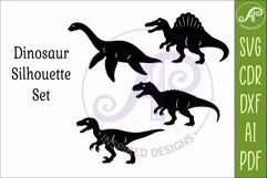 Dinosaur SVG Design for Laser Cutting, Jurassic Dino 3 Product Image 4