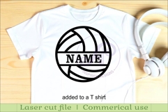 Volleyball name wall art sign, SVG personalized Product Image 4