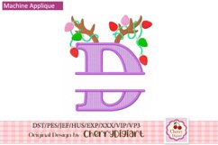 Reindeer Split Monograms Letters embroidery bundle 2312Y Product Image 5