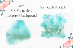 Green Watercolor Splotches Product Image 4