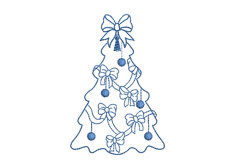Xmas Tree Machine Embroidery Product Image 1