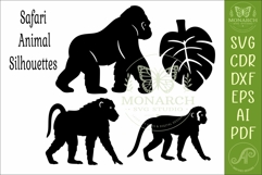 Safari Animal, African Wildlife Silhouettes 3 Product Image 4