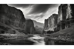 river gorge canyon landscape ai generated Product Image 1