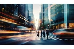 skyscraper blur urban business ai generated Product Image 1