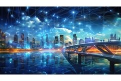 electricity technology energy background ai generated Product Image 1