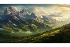 erosion fold mountains landscape ai generated Product Image 1