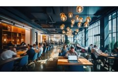 modern blur interior business ai generated Product Image 1