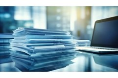 opaque blur glass business ai generated Product Image 1