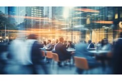 traffic blur urban business ai generated Product Image 1