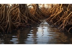 wetland estuarine marsh landscape ai generated Product Image 1