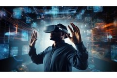 cybersecurity computer business background ai generated Product Image 1