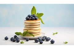 fluffy background pancake food ai generated Product Image 1