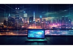 hardware computer business background ai generated Product Image 1