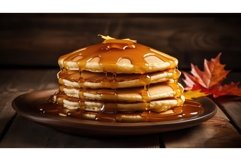 syrup maple pancake food ai generated Product Image 1