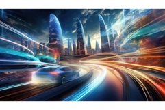 virtual future dynamic background ai generated Product Image 1