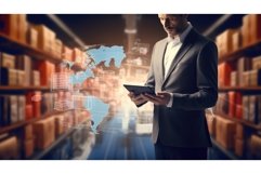 internet global digital background ai generated Product Image 1