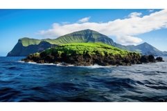 magma volcanic island landscape ai generated Product Image 1