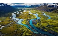wilderness coastal tundra landscape ai generated Product Image 1