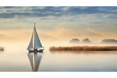 wetland estuarine marsh landscape ai generated Product Image 1