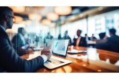 abstract blurry business background ai generated Product Image 1