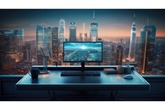 workspace desk business background ai generated Product Image 1