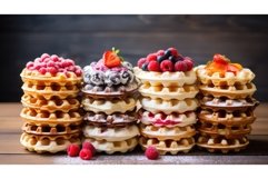 dessert wafer waffle food ai generated Product Image 1