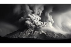 lava volcanic mountains landscape ai generated Product Image 1