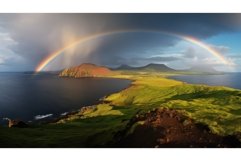 magma volcanic island landscape ai generated Product Image 1
